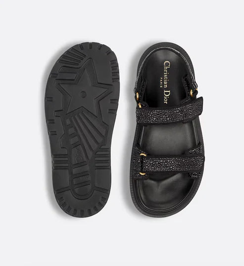Dioract Sandalen Schwarz Glitzer