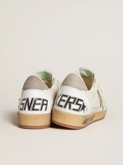 Nappa leather with a star and a gray nubuck heel tab