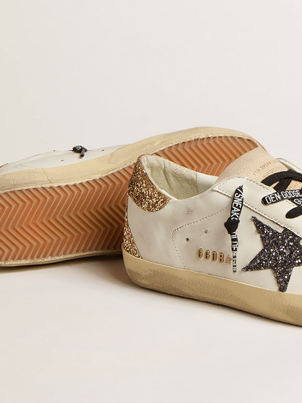 Super-Star mit Gold und Grauglitzer