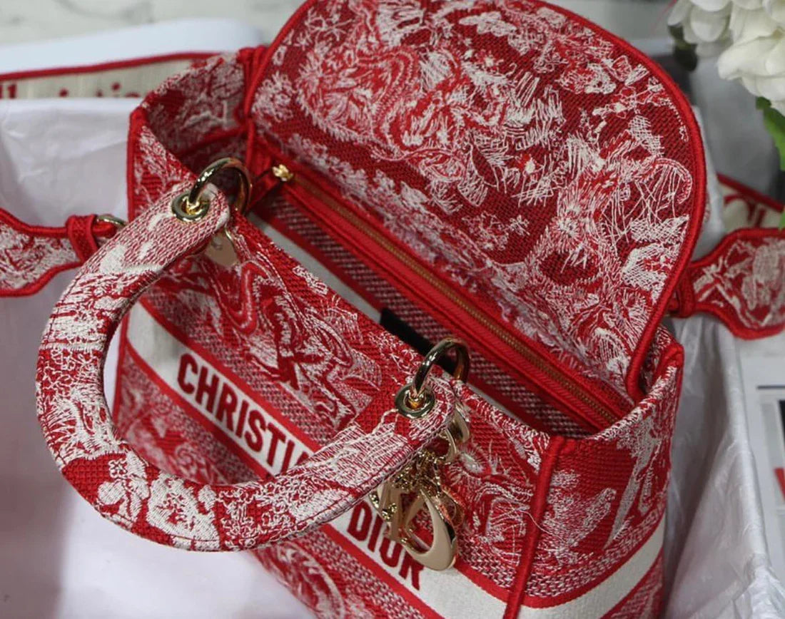 DIOR BOOK TOTE MITTELTASCHE ROT