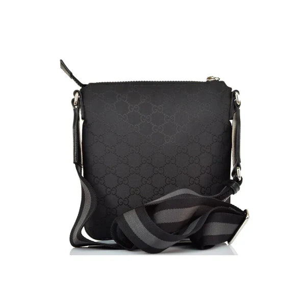GG MESSENGER-TASCHE FÜR HERREN AUS SCHWARZEM STOFF