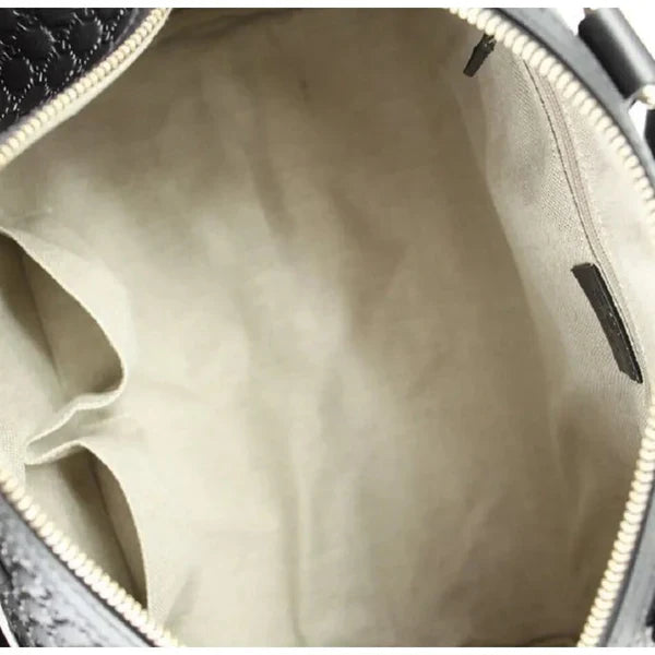 GG BOSTON-TASCHE AUS SCHWARZEM LEDER