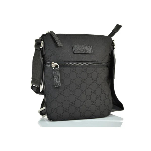 GG MESSENGER-TASCHE FÜR HERREN AUS SCHWARZEM STOFF