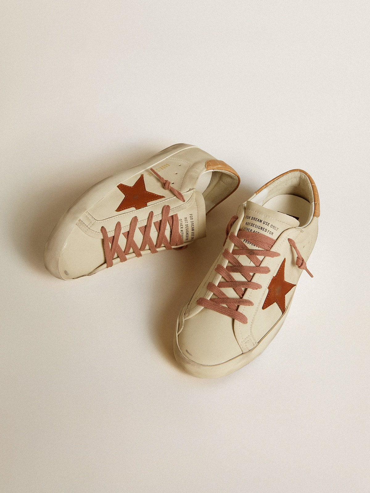 Leather star and crocodile-print leather heel