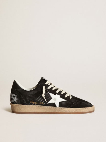 Ball Star in black suede with white leather star