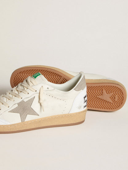 Nappa leather with a star and a gray nubuck heel tab