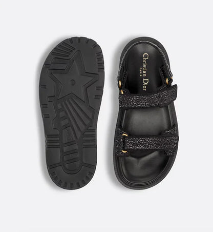 Dioract Sandalen Schwarz Glitzer