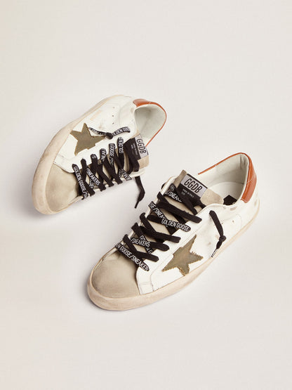 Star in olive green canvas