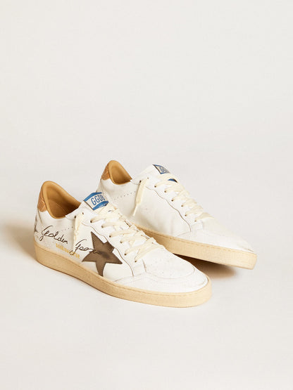 Strap with a laminated star and a crocodile-embossed leather tab