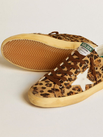 LTD in leopard-print cavallino with a star and leather heel tab