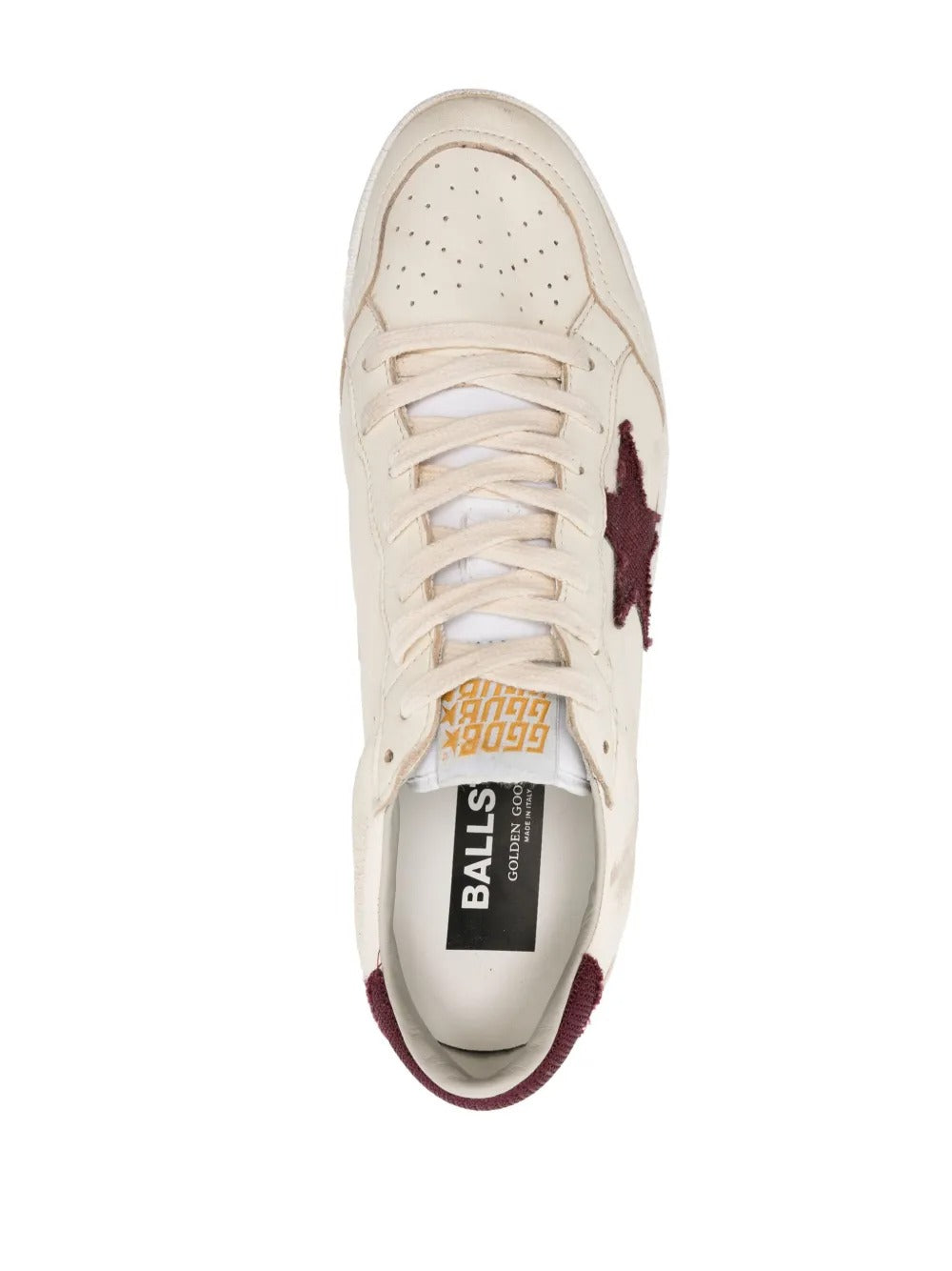 Bordeaux Star and Heel Tab