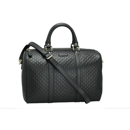 GG BOSTON-TASCHE AUS SCHWARZEM LEDER