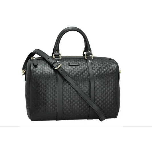 GG BOSTON-TASCHE AUS SCHWARZEM LEDER