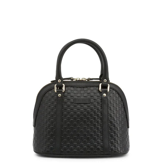 DAMEN-TASCHE GG SCHWARZ AUS LEDER