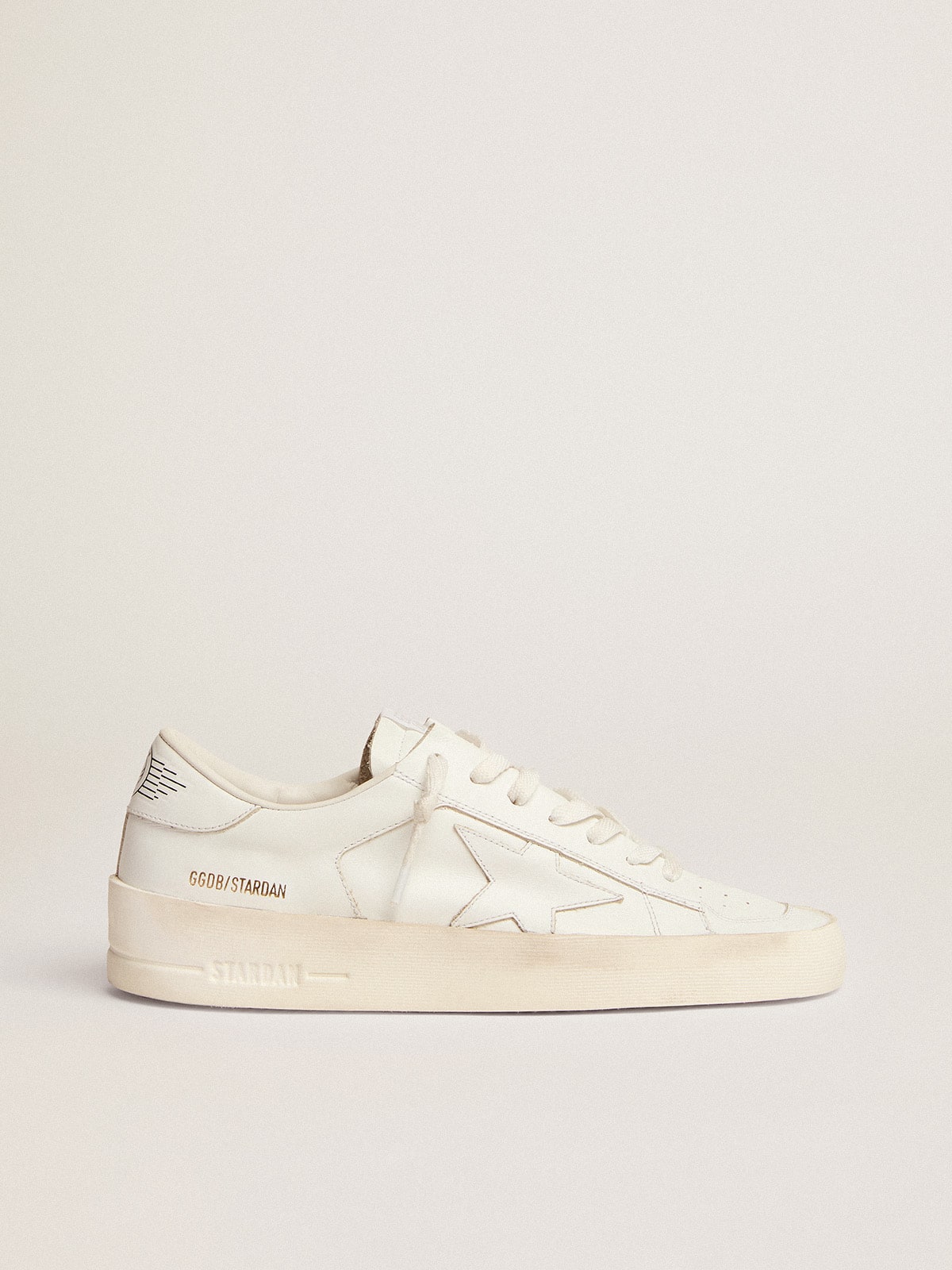 Stardan aus weißem Leder