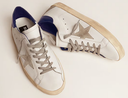 Super-Star mit Stern aus Rauleder und blauer Ferse