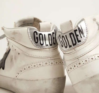 Mid Star mit Metallic-Ferse und glitzernden Schnürsenkeln
