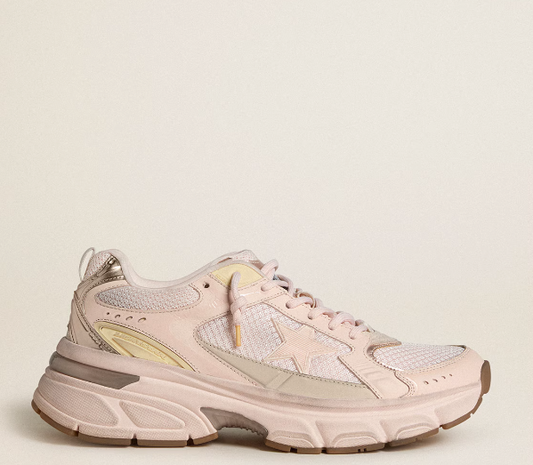 Lightstar mit rosa Schaft aus Leder und Mesh und rosa Stern