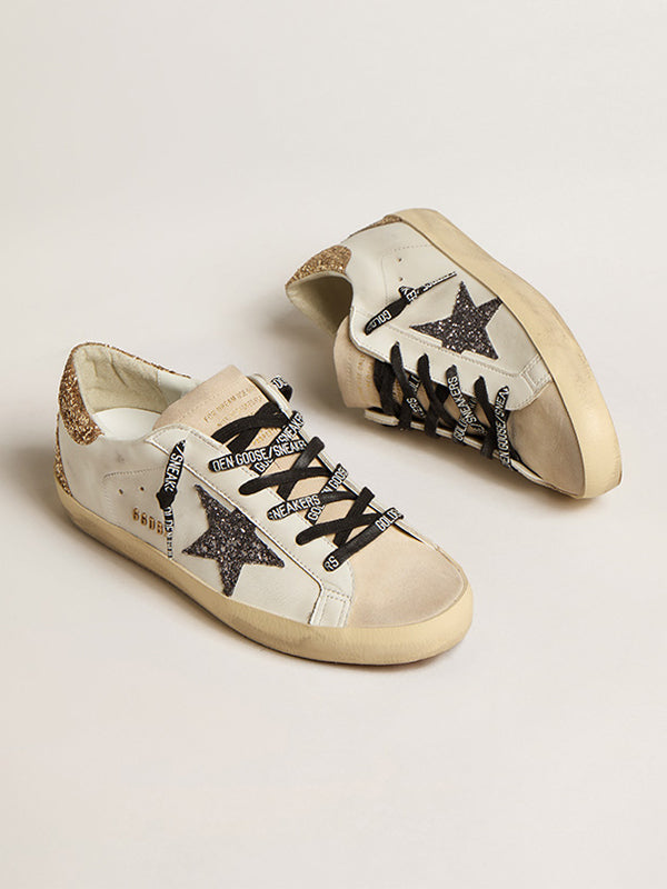 Super-Star mit Gold und Grauglitzer