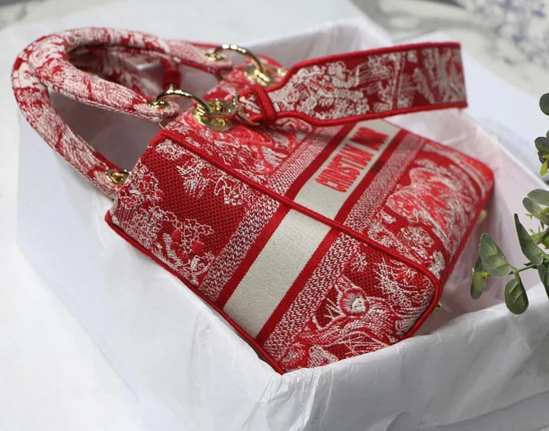 DIOR BOOK TOTE MITTELTASCHE ROT