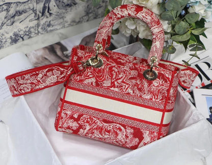DIOR BOOK TOTE MITTELTASCHE ROT