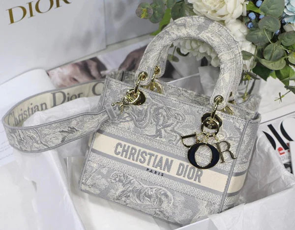 DIOR BOOK TOTE MITTELTASCHE GRAU