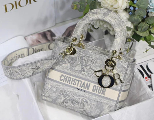DIOR BOOK TOTE MITTELTASCHE GRAU