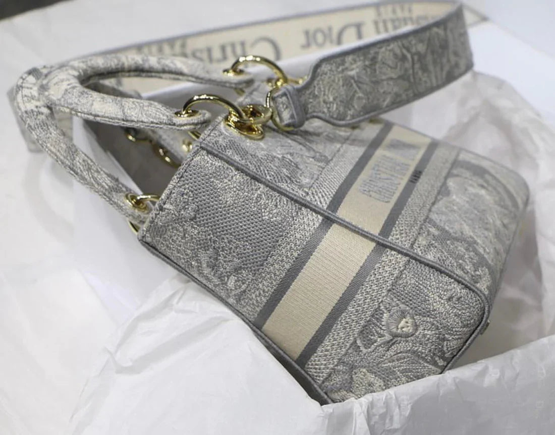 DIOR BOOK TOTE MITTELTASCHE GRAU