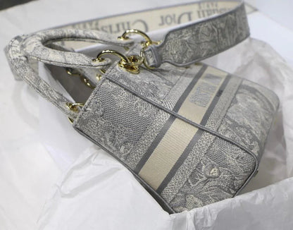DIOR BOOK TOTE MITTELTASCHE GRAU
