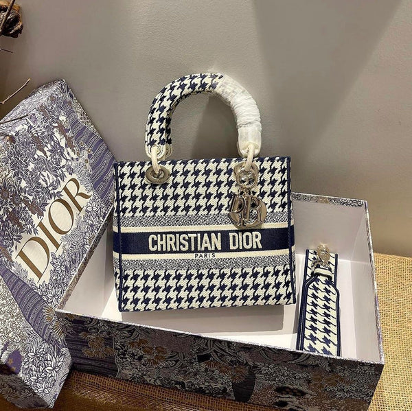 DIOR BOOK TOTE MITTELTASCHE SCHWARZ/WEISS