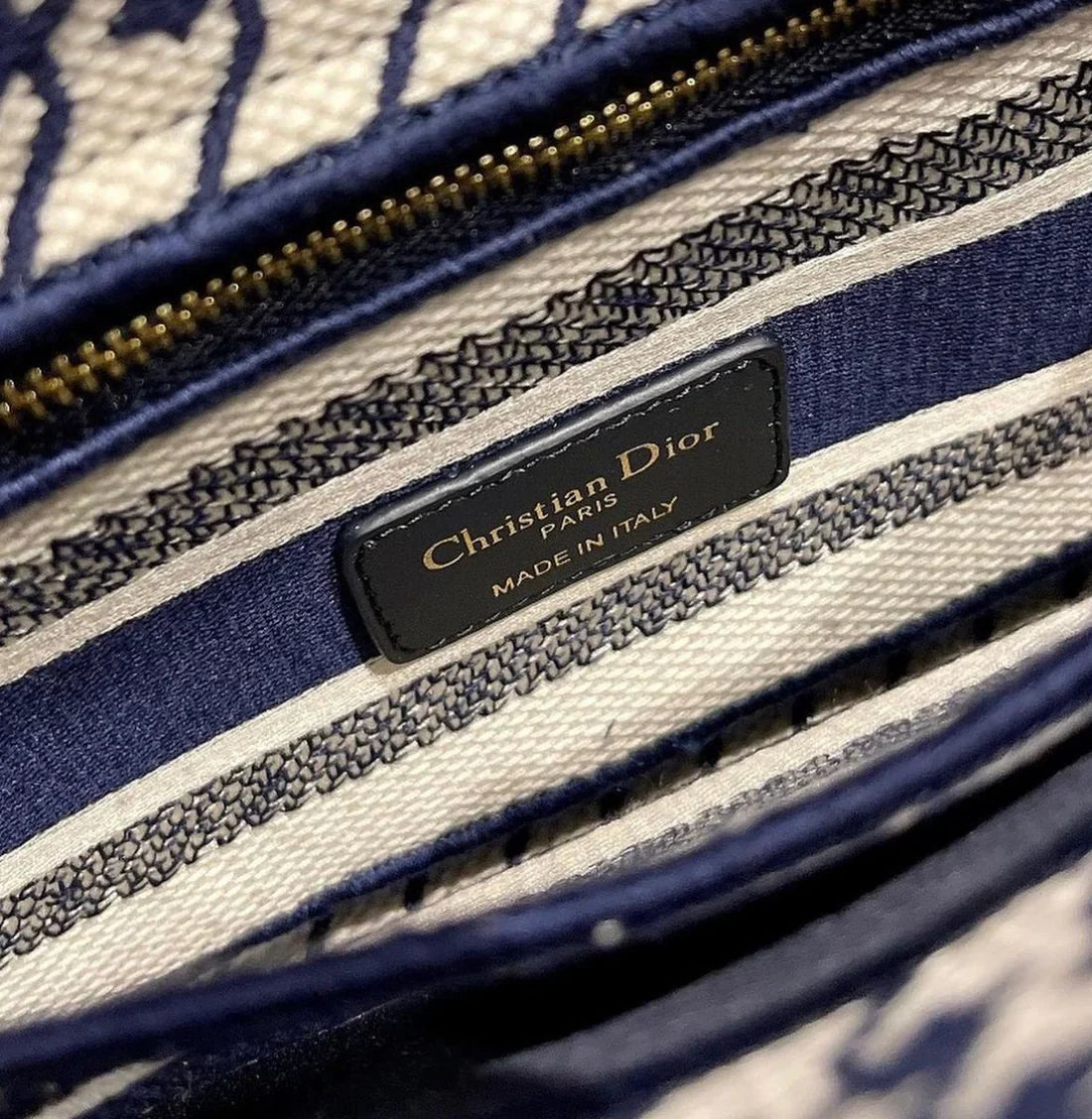DIOR BOOK TOTE MITTELTASCHE SCHWARZ/WEISS