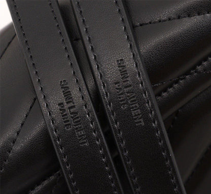YSL LOULOU KLEINE TASCHE IN GESTEPPTEM LAMMLEDER MIT GOLDENEM LOGO