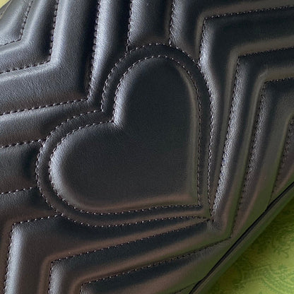 SCHULTERTASCHE GG MARMONT MITTELGROSS METELASSÉ SCHWARZ