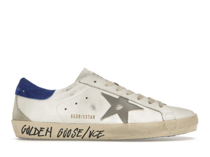 Super-Star Weiß mit blauer Schlangenprägung
