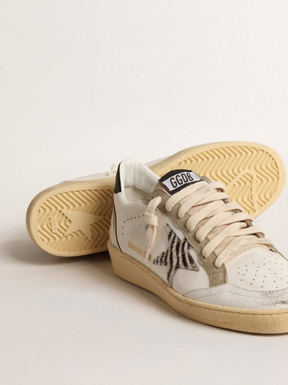 Ball Star LTD mit Zebrastern und Einsatz aus Metallic-Leder